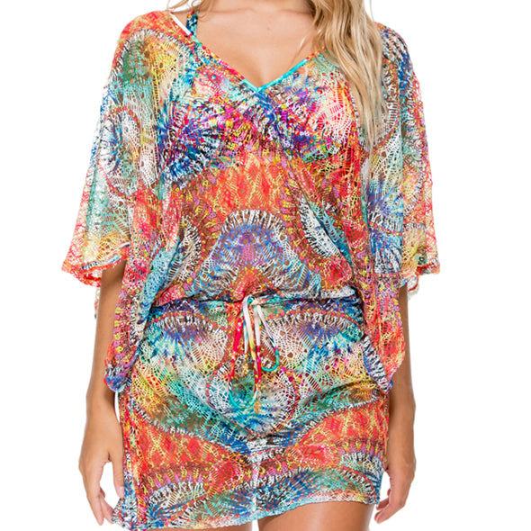 Encantadora Crochet Center One-Piece - Multicolor – Luli Fama