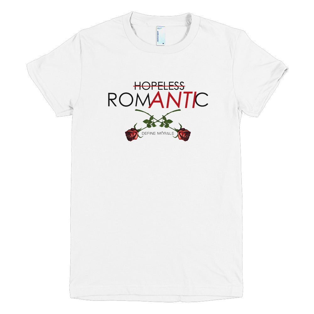 Hopeless Anti Romantic White Sleeve Women S T Shirt Define Morale