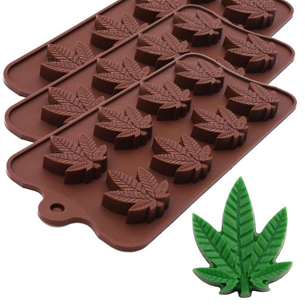 Marijuana Cannabis Hemp Leaf 3 Pack Silicone Molds Candy Weed Pot Mold – PJ  Bold