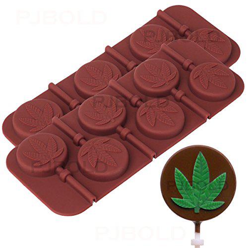 Marijuana Cannabis Hemp Leaf Silicone Gummy Molds, 3pk with Bottle – PJ Bold