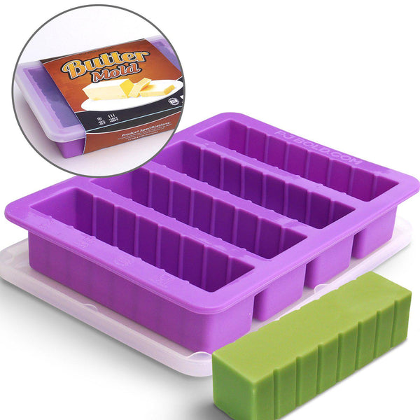 MoldFun 2-Pack Leaf Silicone Molds Set for Making Small Soap Chocolate Candy Gummy Baking Cake Jello Jelly Wax Crayon Melt Ice Cube Tray