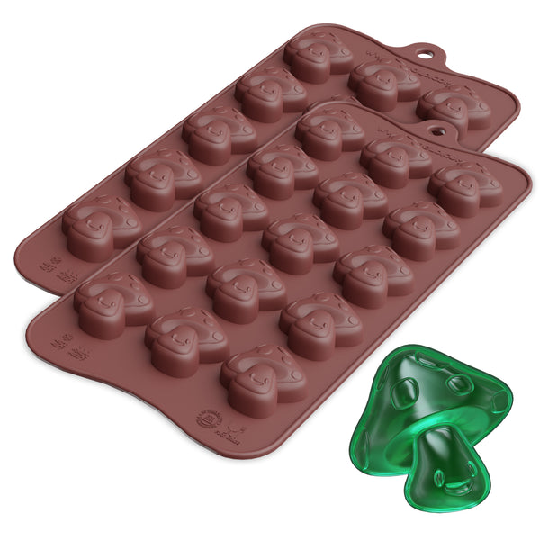  PJ BOLD Marijuana Weed Leaf Gummy Molds Silicone Candy Mold Kit  - 3 Pack : Home & Kitchen