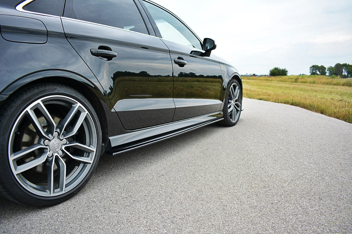 Audi S3 8V / A3 8V SLINE Facelift Side Skirts Diffusers Maxton