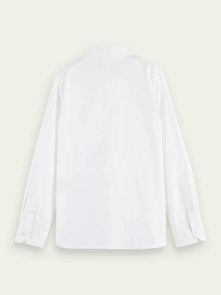 Scotch & Soda Boys L/S Slim Fit Dress Shirt _White 167560-0006