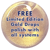 free limited edition Gold Drops polish with all systems