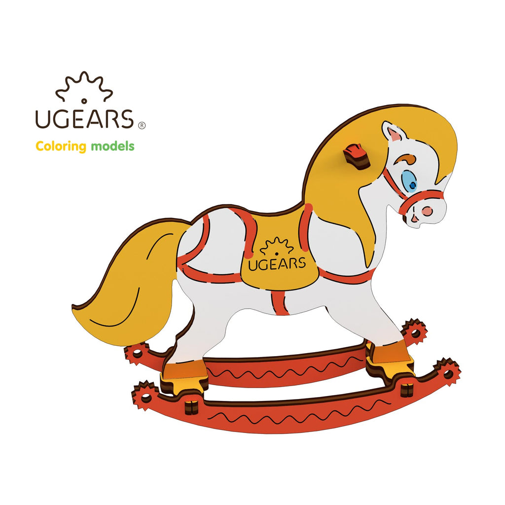 Сборная модель UGEARS лошадка-качелька