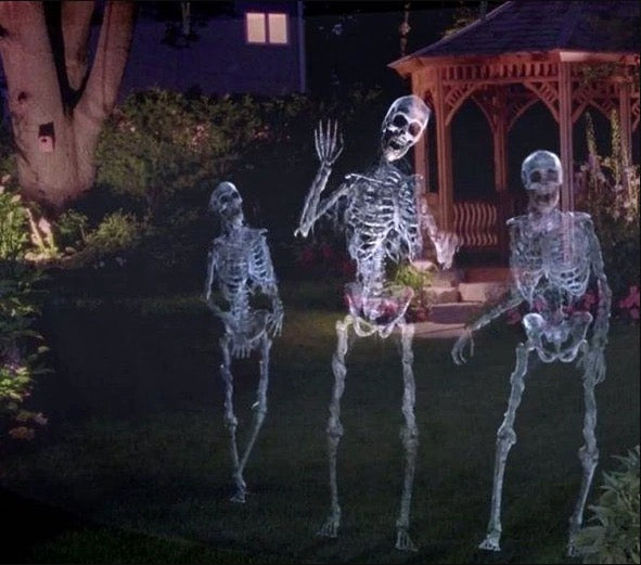 halloween holographic projection