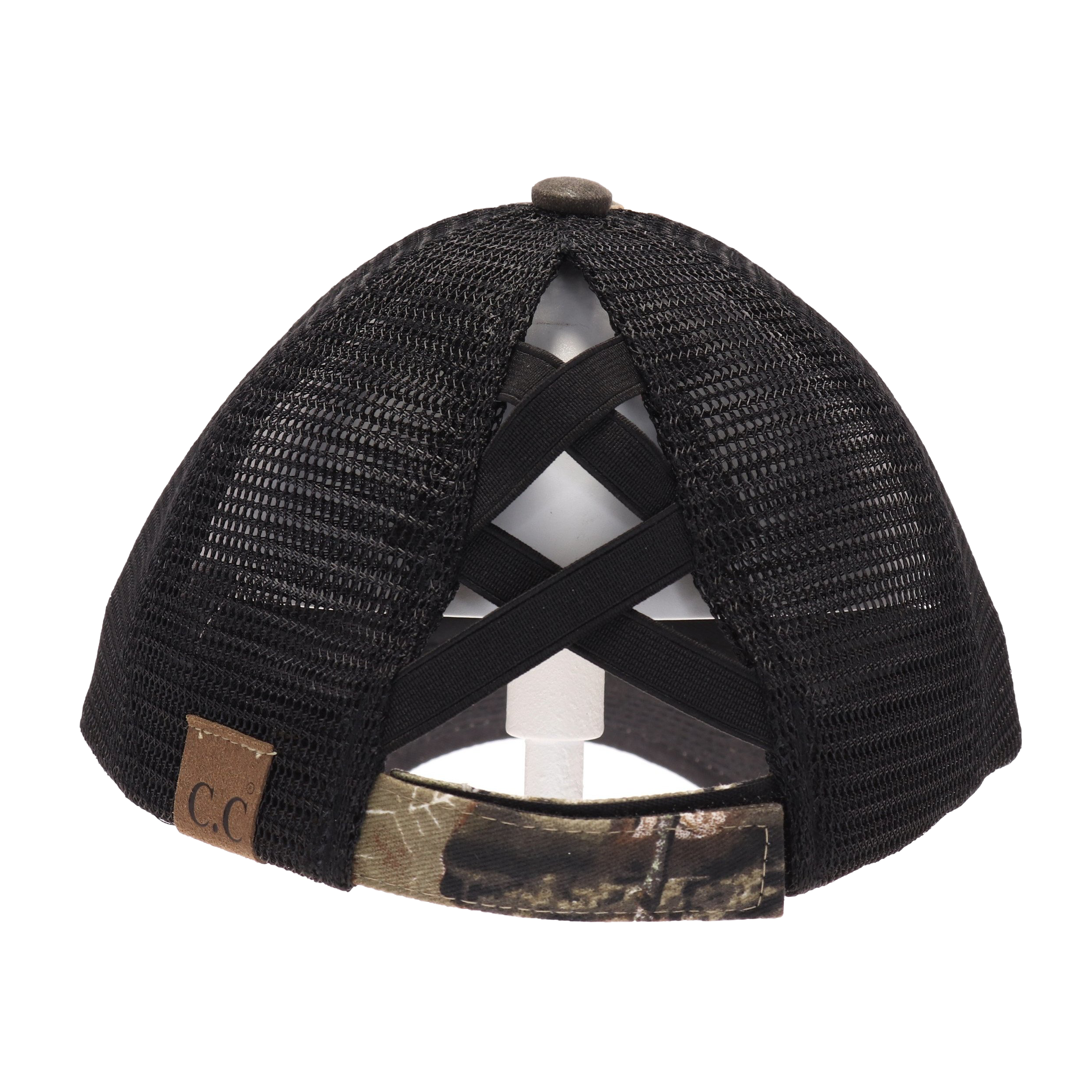 Cross Mossy Oak Camouflage Criss Cross Ponytail Hat Faith Shirts