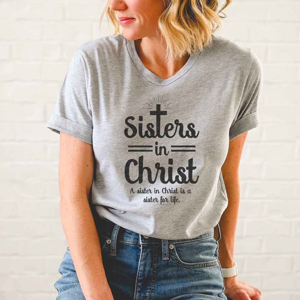 Sisters In Christ Sunset T-Shirt – Faith Shirts