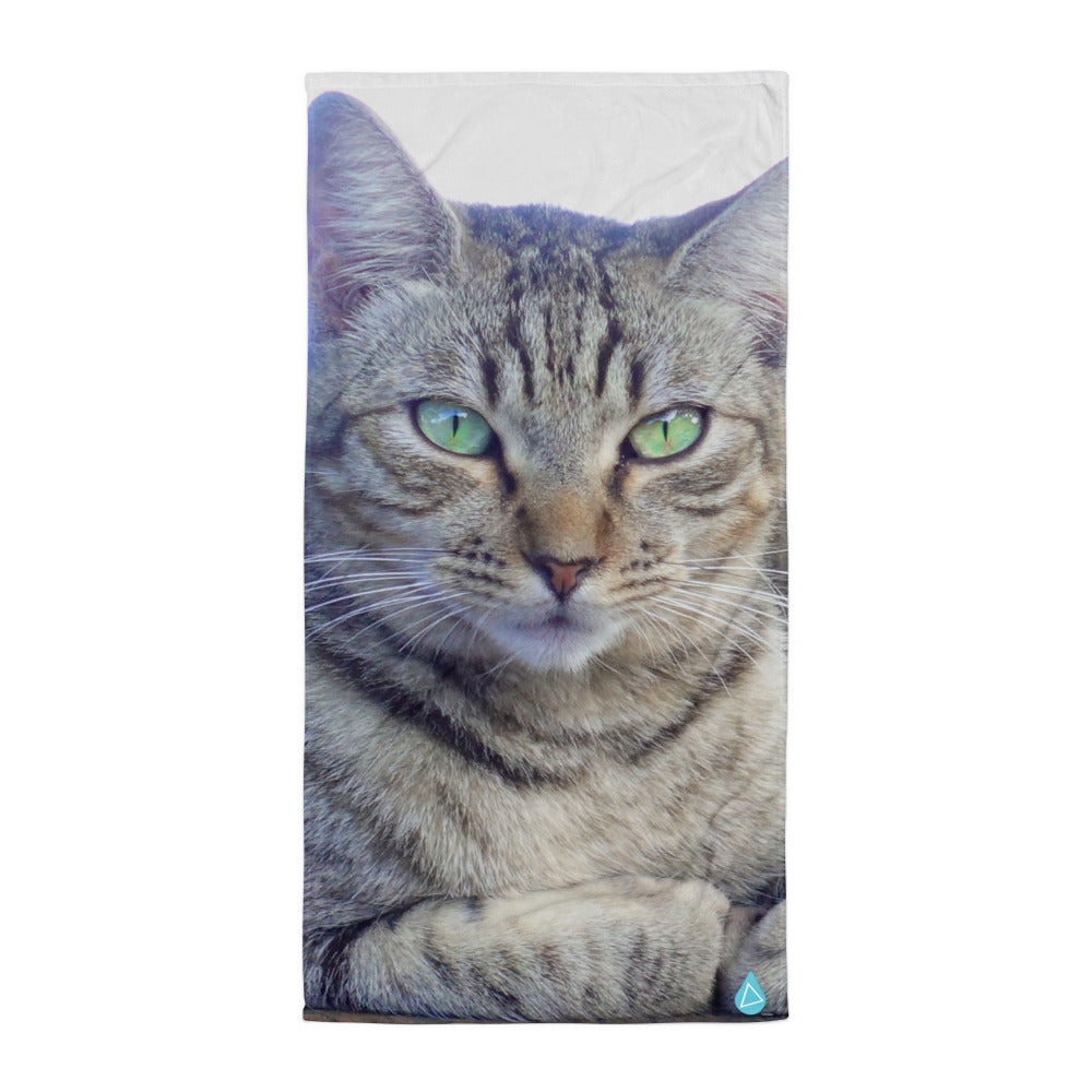 cat beach towel