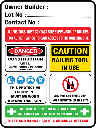 Construction Site Safety Signs | K2K Signs