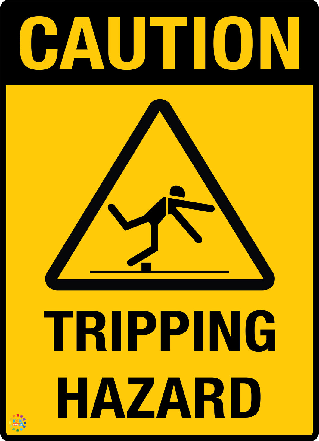 Caution Tripping Hazard Sign | Caution Signs | K2K Signs