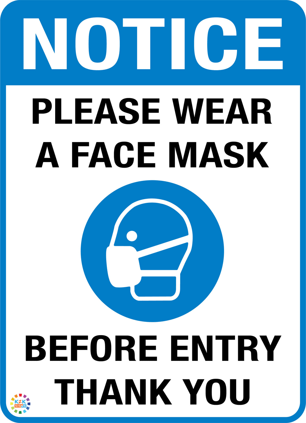 Please Wear A Face Mask Sign Free Printable
