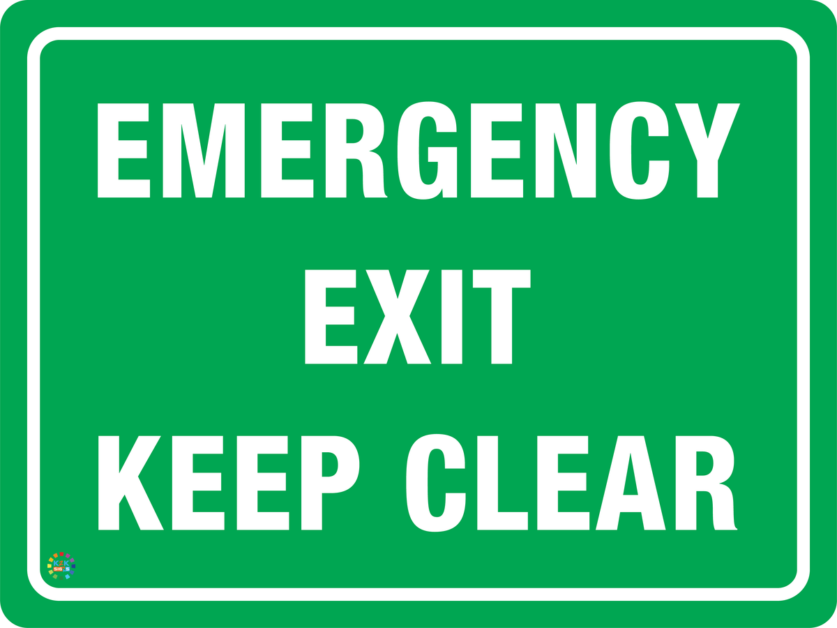 emergency-exit-keep-clear-k2k-signs