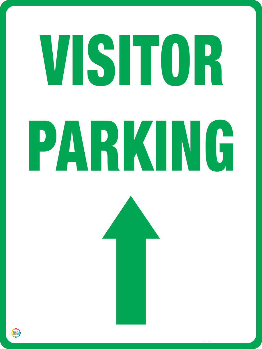 VISITOR PARKING (Straight Arrow) – K2K Signs