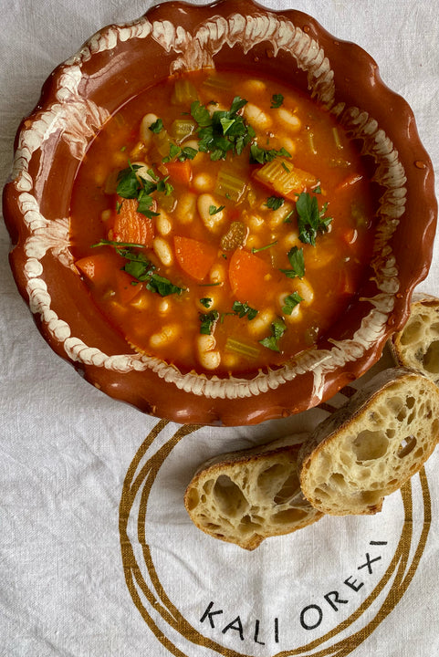 Greek White Bean Soup (Fasolatha) 🇬🇷🥕