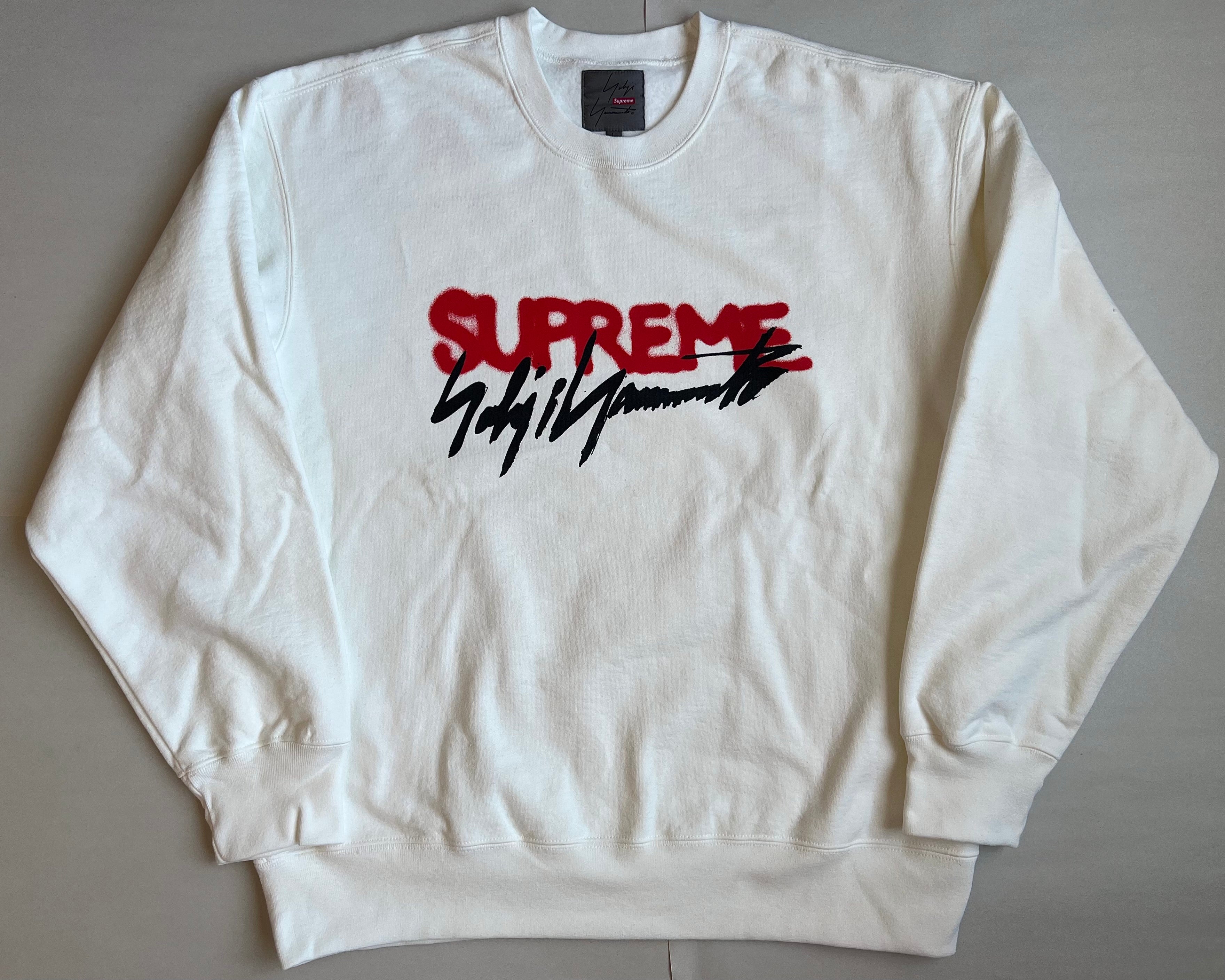 supreme yohji Yamamoto crewneck ホワイト 白 S