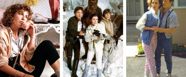 Jennifer Grey, Harrison Ford, Mark Hamill, Carrie Fisher, Claudia Wells - The History of Leggings in Film and TV