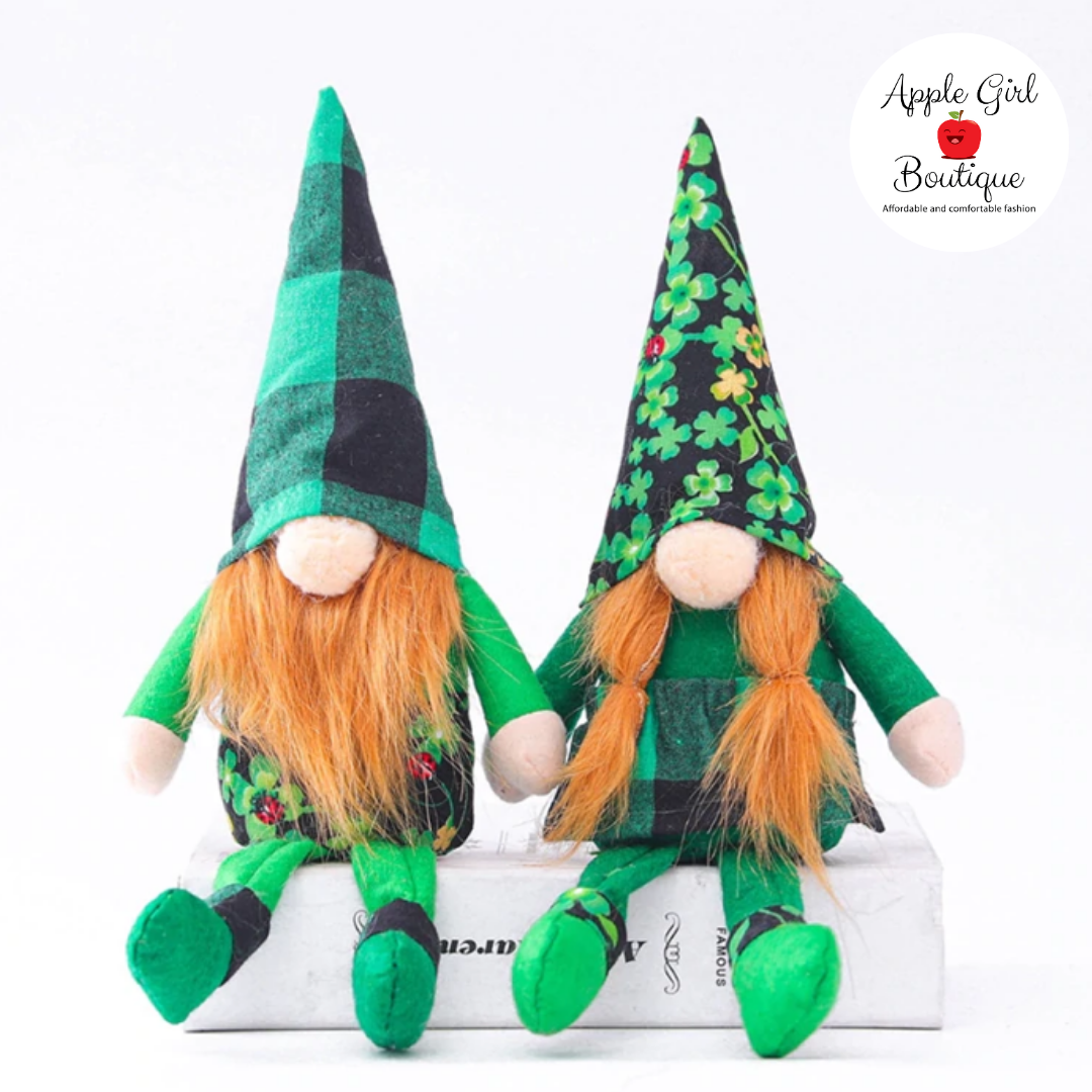 Download Four Leaf Clover Gnome Couple Apple Girl Boutique