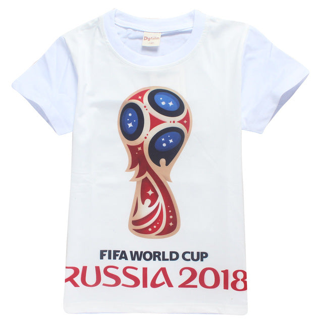 Children Soccer World Cup 2018 Russia T Shirt The Baby Wiggle - t shirt roblox dinossauro