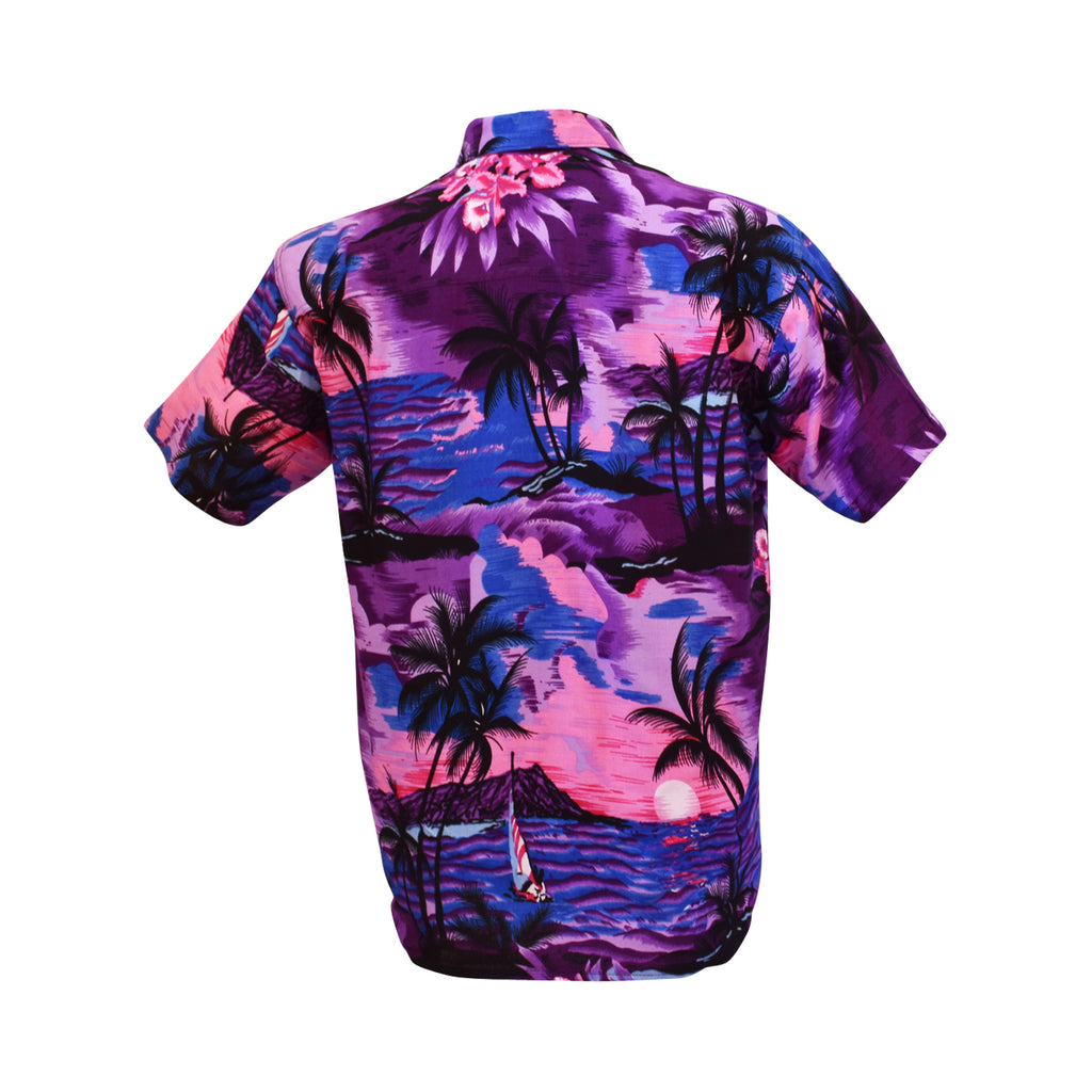 Hawaiian men's shirt | pink, purple & blue | plus sizes | Oz About Oz ...