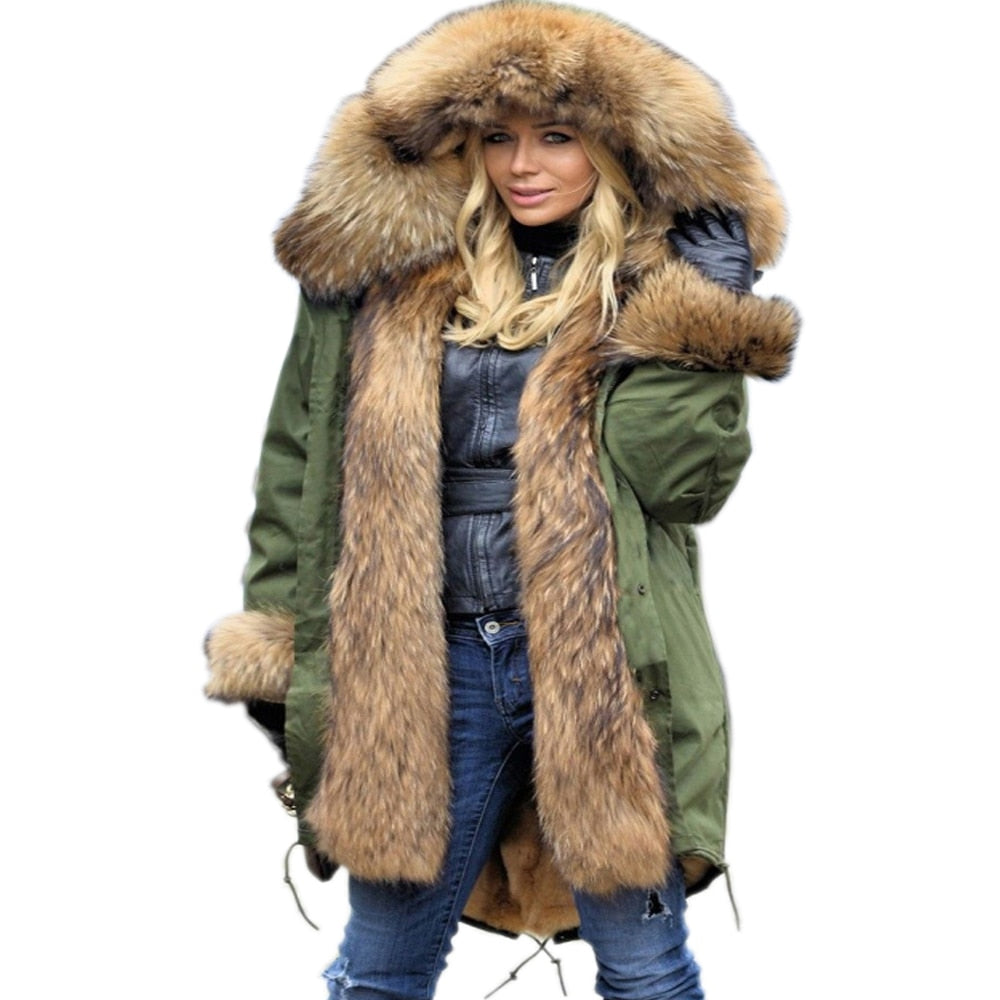 big fur coat womens