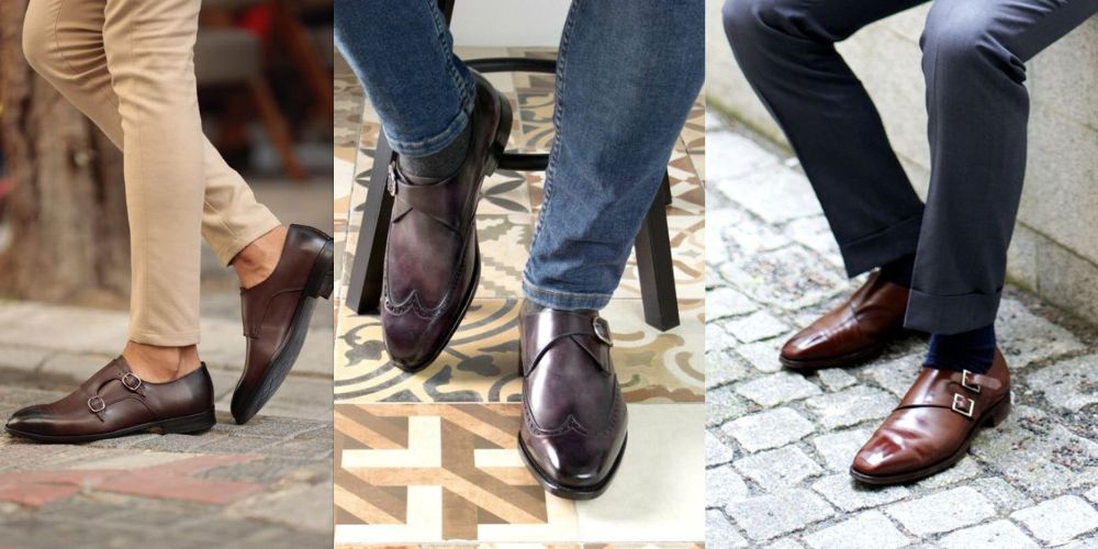 single and double monk straps