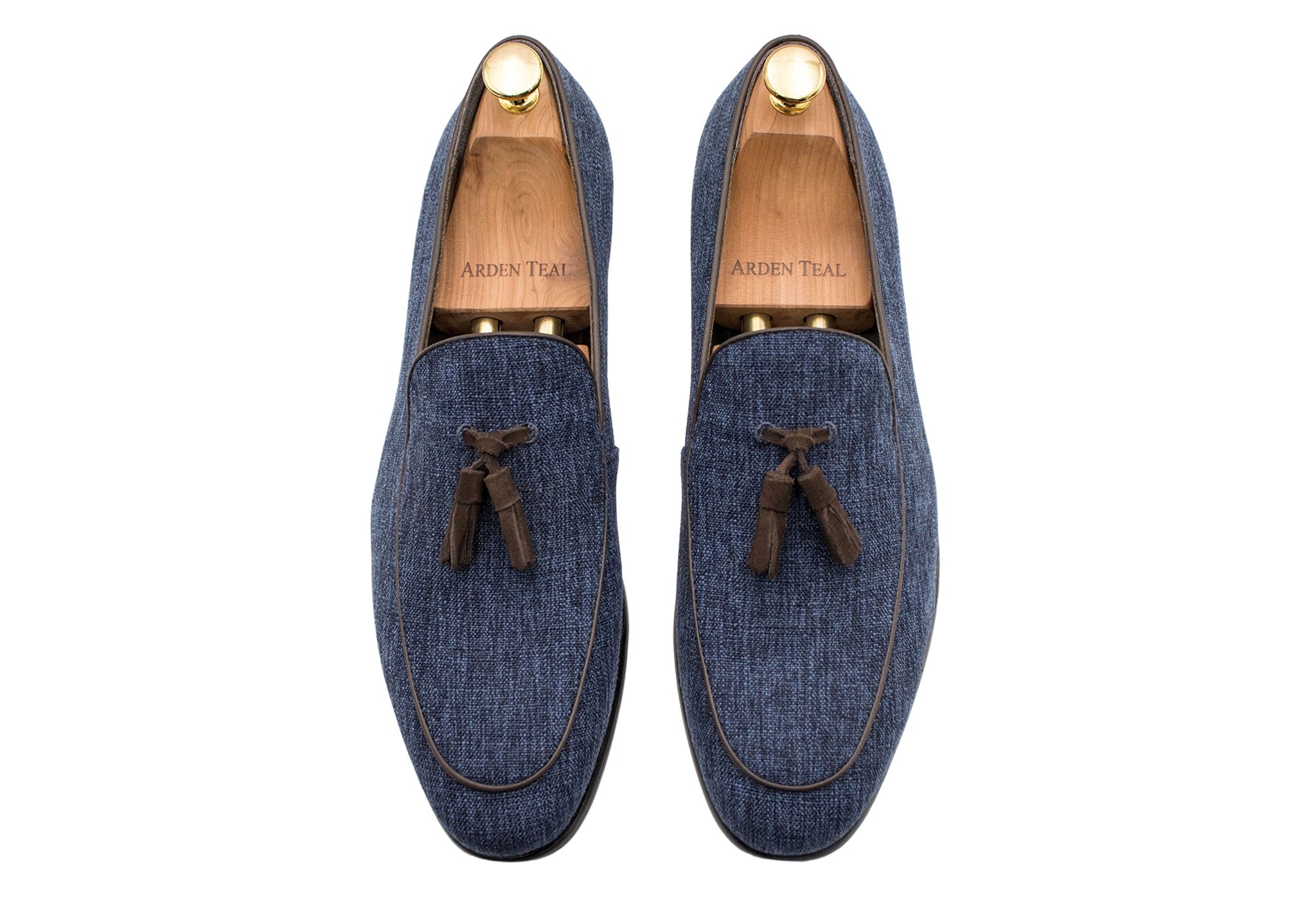 Rafael Denim Tassel Belgian Loafer - Arden Teal