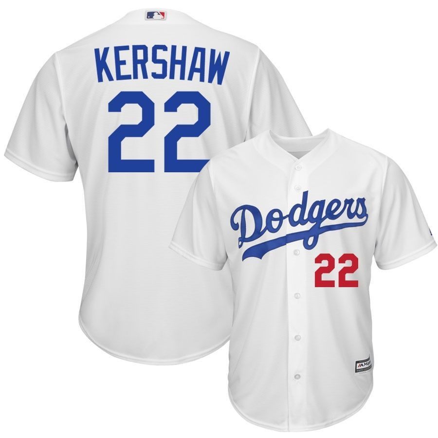 kershaw jersey number