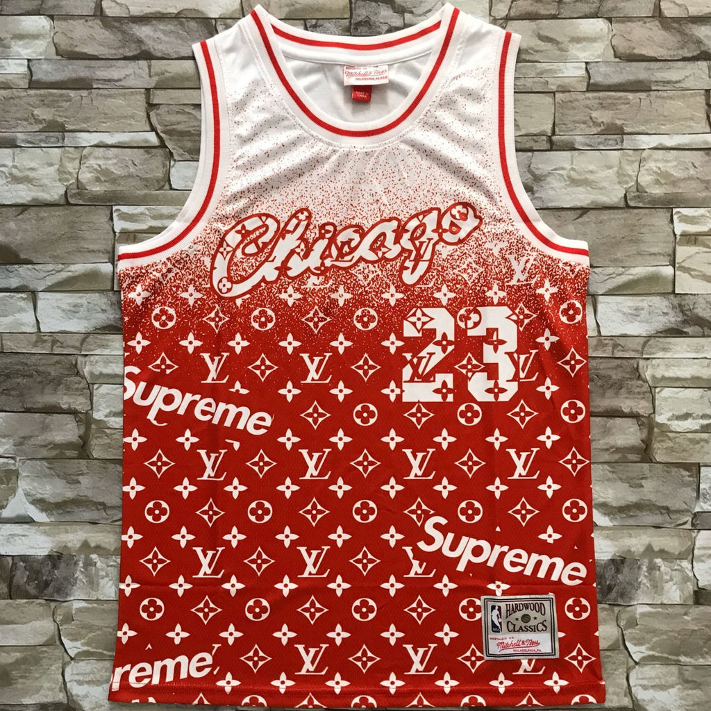 Chicago Bulls Jordan Mitchell & Ness Supreme Jersey $49 FREE SHIP! – charityshop