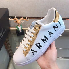 armani gold shoes