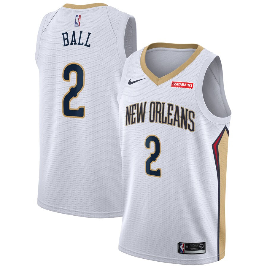 lonzo ball pelicans jersey nike