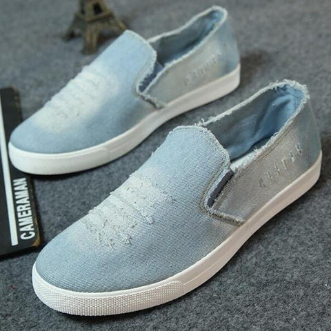 denim slip on shoes