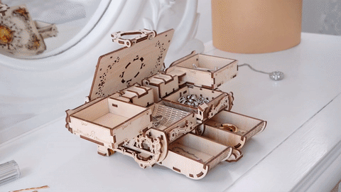 The Amber Box Mechanical Wooden Model Kit