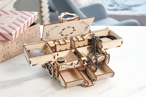Mechanical Antique Jewelry Box Model Kit