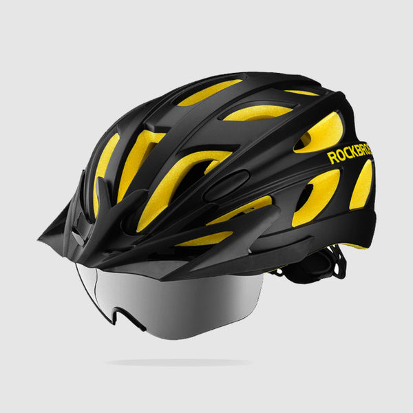 cycling helmet with shield