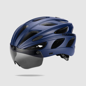 bike helmet with eye shield