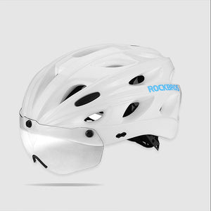 bike helmet with eye shield