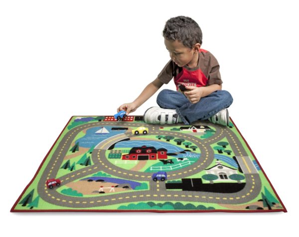 melissa and doug deluxe road rug play set