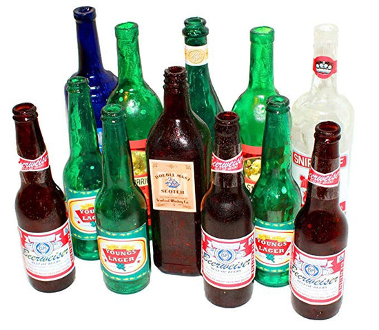 SMASHProps 12 Piece Sample Pack of Breakaway Bottle Props - Size / Col —