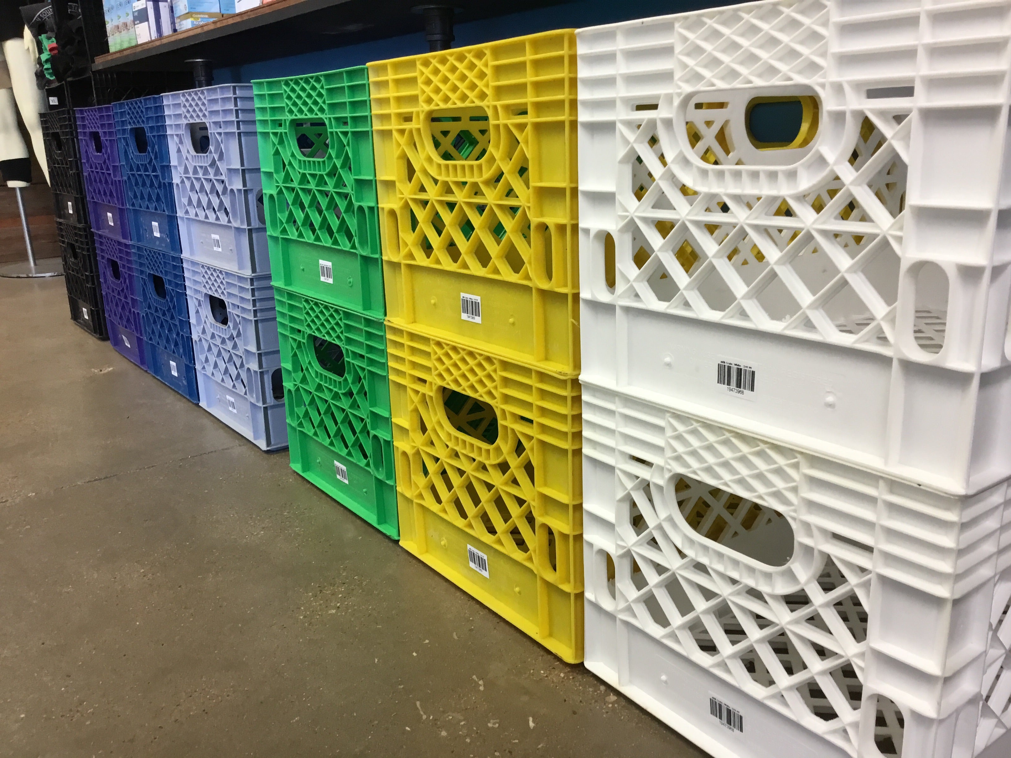 12 qt. Plastic Milk Crates  Drader Manufacturing Industries, Ltd.