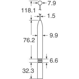 Navis Elektronika Anemometer SMA Antenna whip diagram