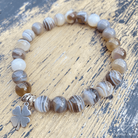 Bracelet apaisant en agate bostwana