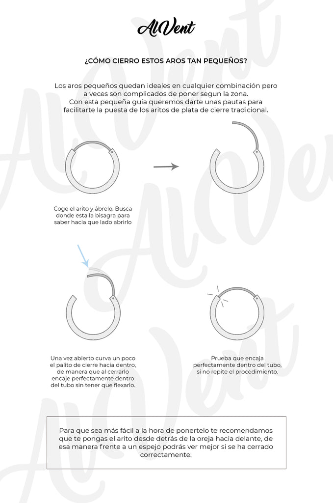 como ponerse los aros de plata