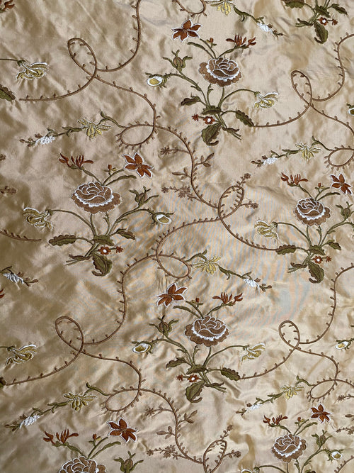 18th Century Inspired 100% Silk Fabric | www.fancystylesfabric.com