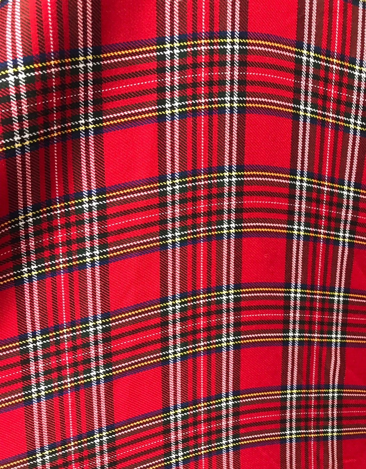Close-Out Designer Red Plaid Tartan Woven Fabric- By the Yard | www ...