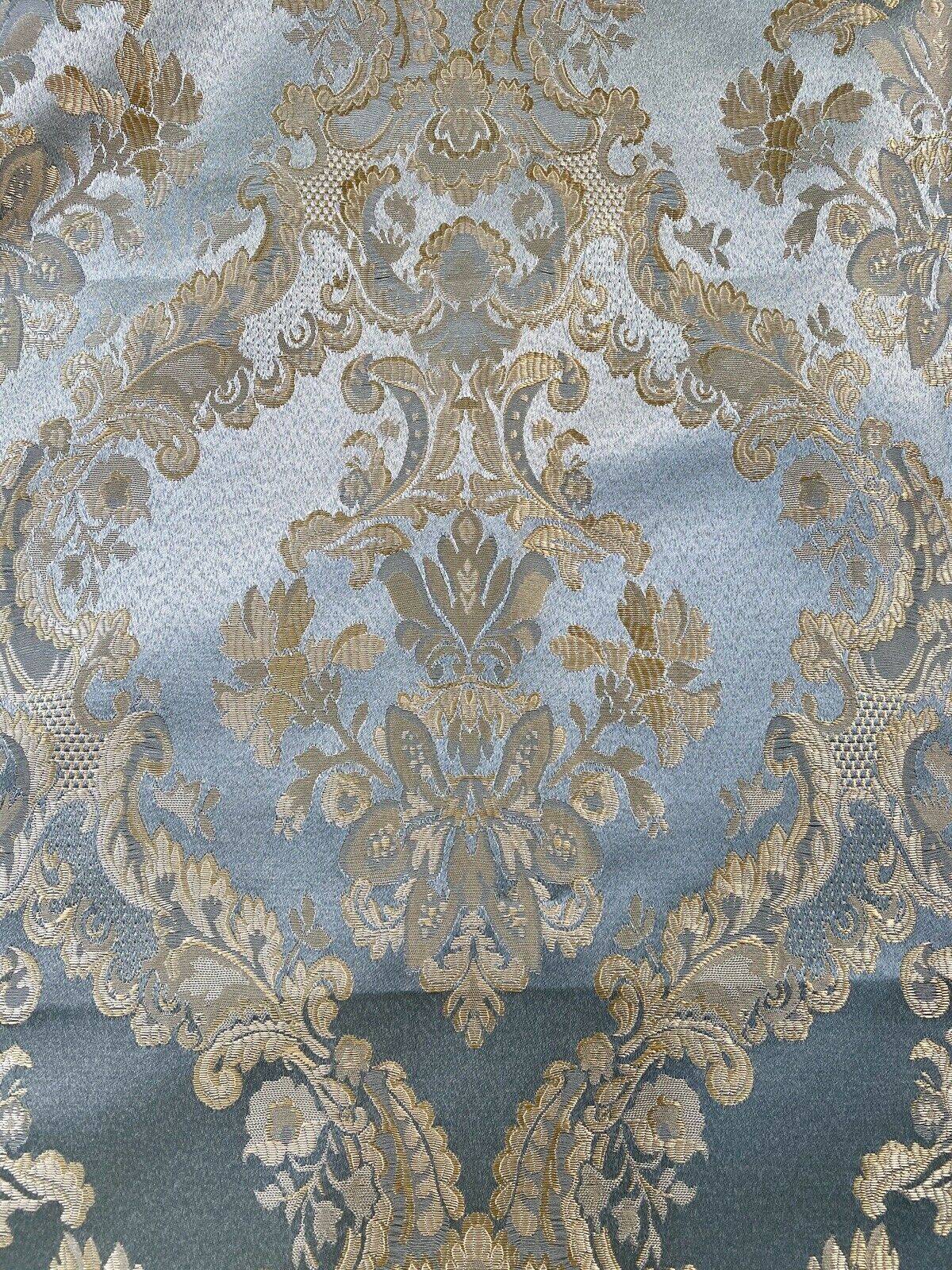 NEW! Prince Lucas Designer Brocade Jacquard Fabric- Antique Duck Egg