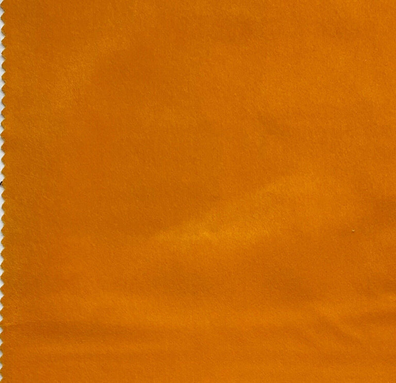 NEW Designer Soft Velvet Upholstery Fabric - Orange BTY |  