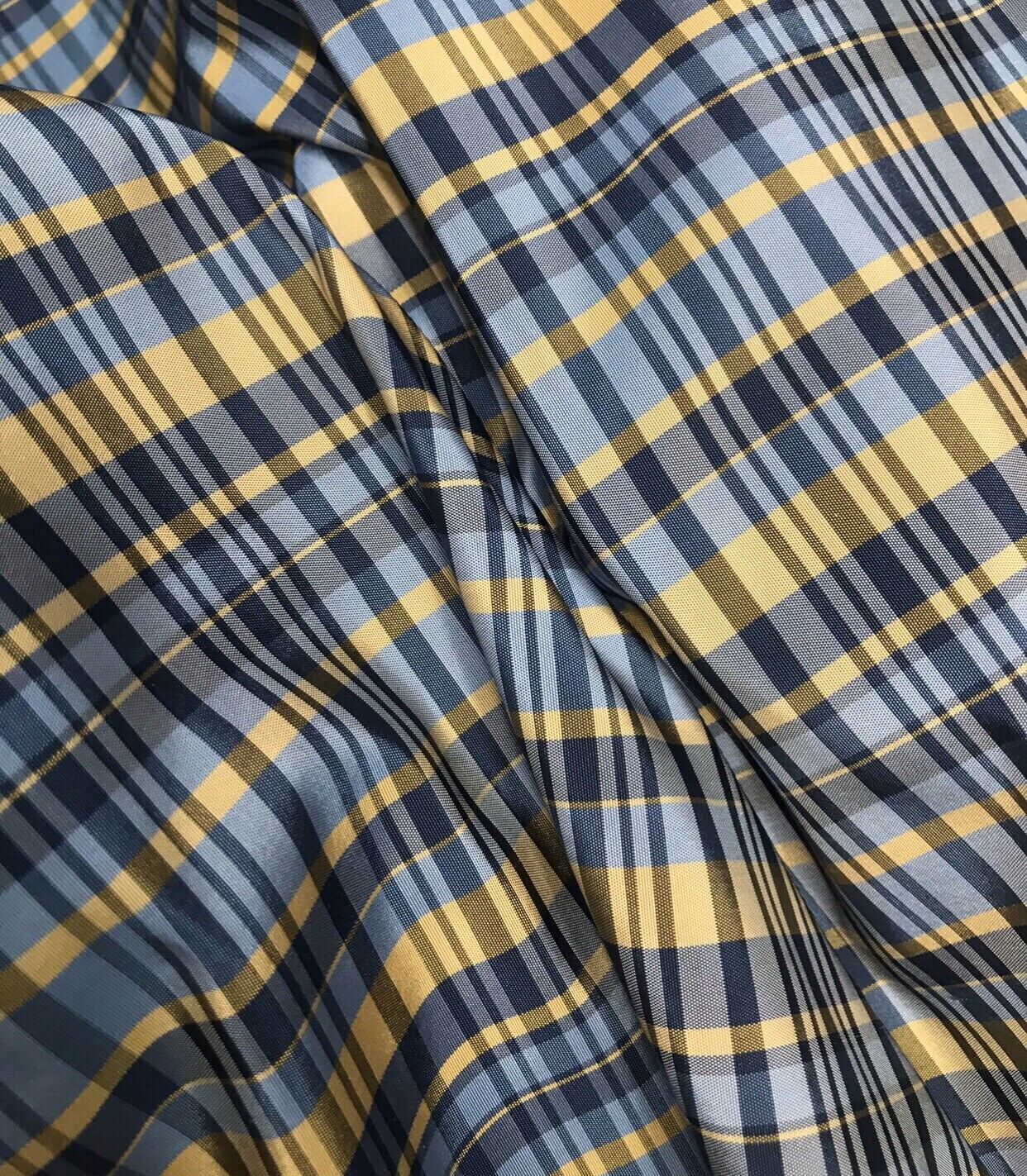 NEW Lady Riley Designer 100% Silk Taffeta Dupioni Plaid Tartan Fabric ...