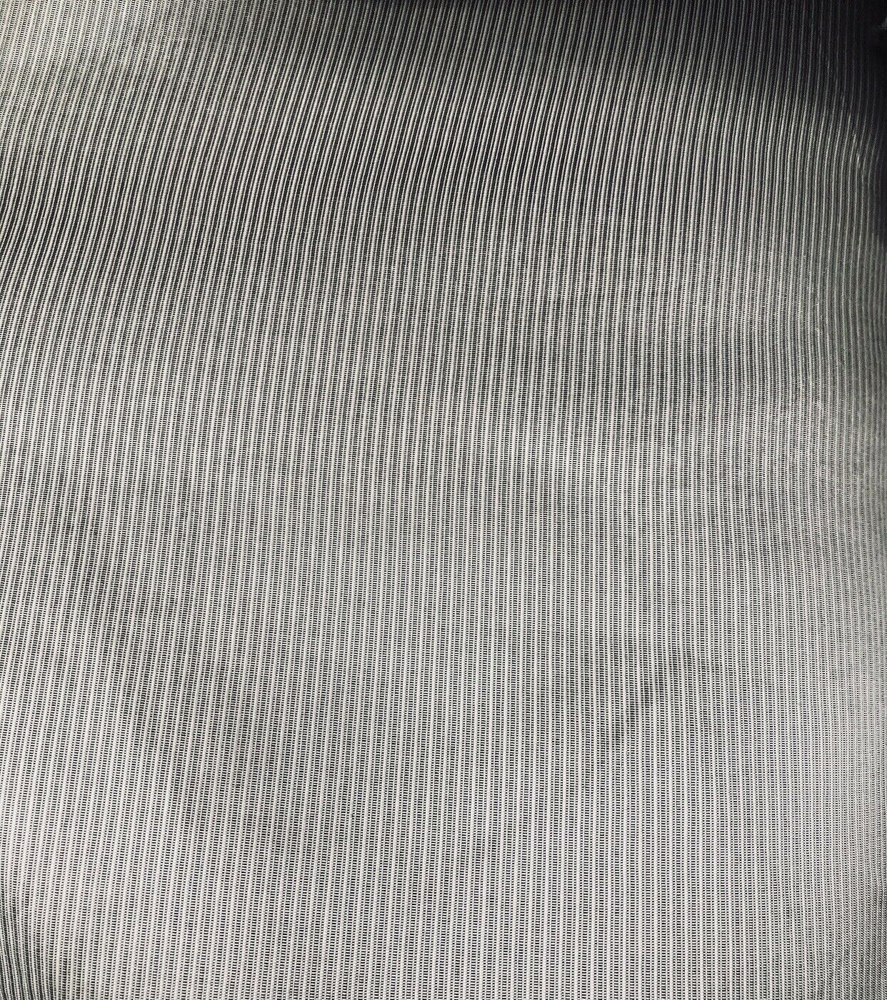 NEW SALE! Designer 100% Silk Dupioni Grey White Pinstripe Stripe Fabric ...